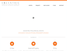 Tablet Screenshot of excentric.com.pl