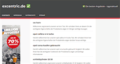 Desktop Screenshot of excentric.de